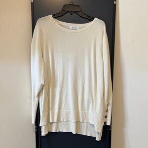 Melissa Paige Cream Knit Crewneck Sweater
